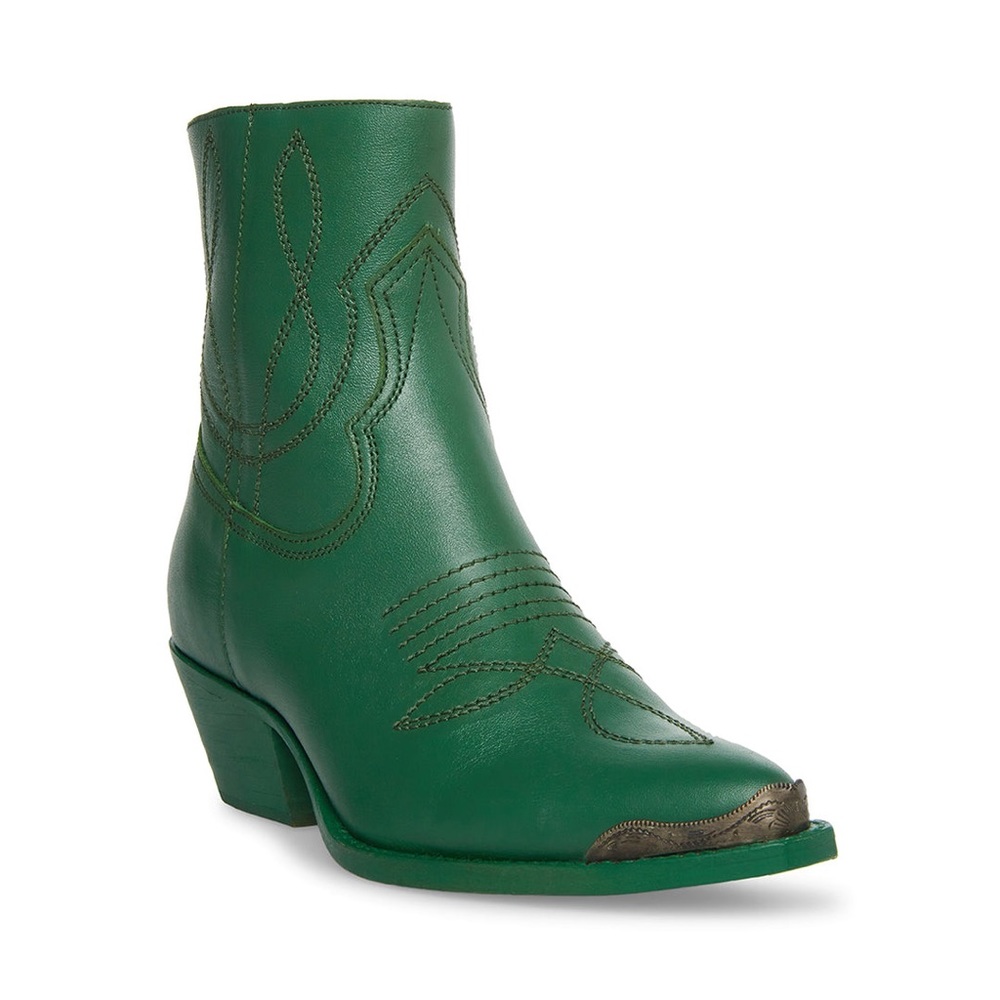 Steve Madden Green Greyson Leather Boots size 7